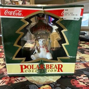 Coca Cola Polar Bear Collection Vintage 1995 Ornament Bottle Opener